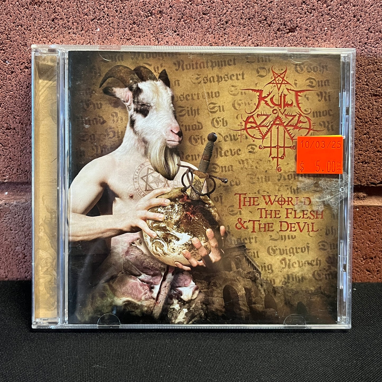 Used CD: Kult Ov Azazel "The World The Flesh & The Devil" CD