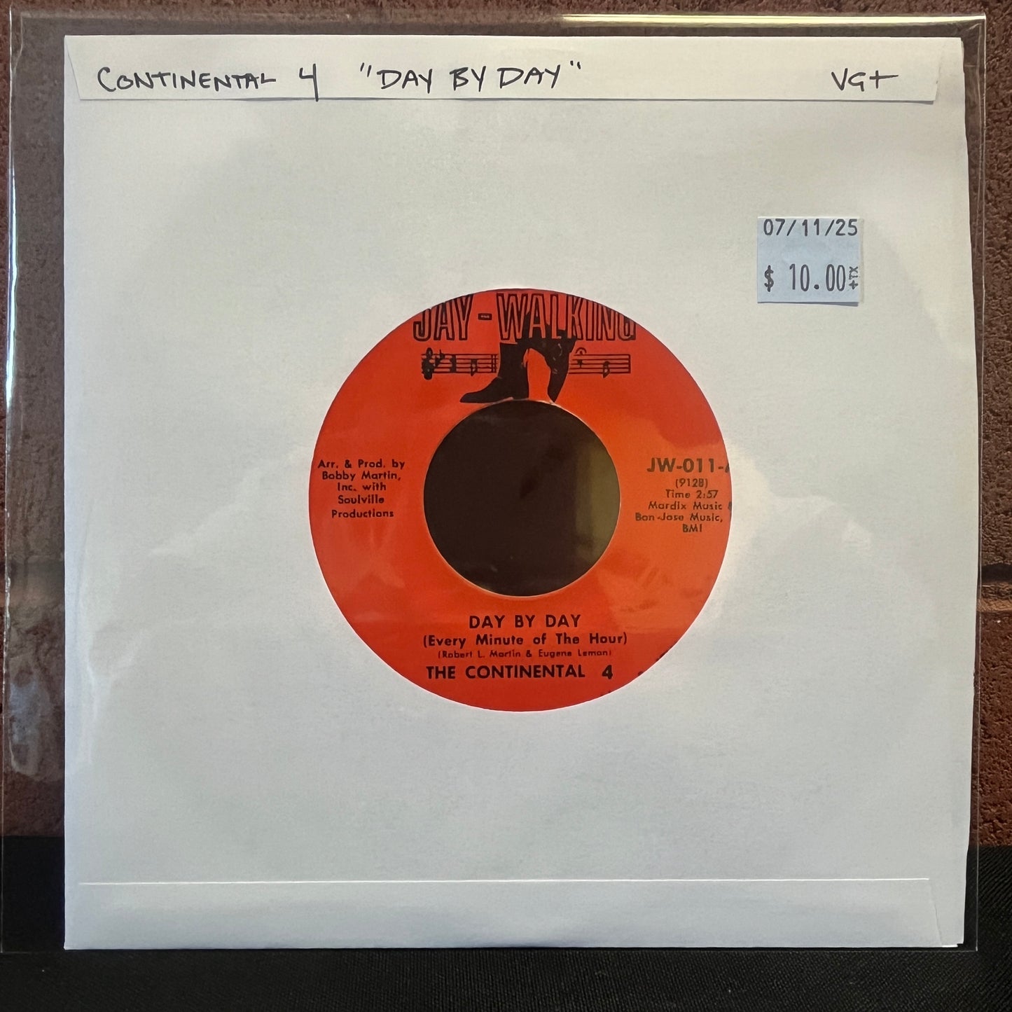 Used Vinyl: Continental 4 "Day By Day" 7"
