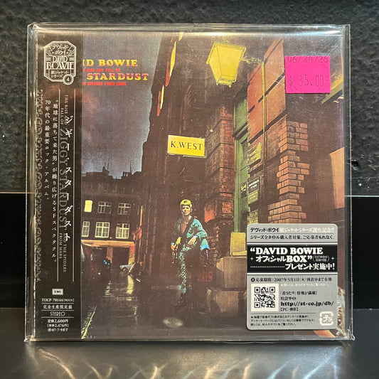 Used CD: David Bowie "The Rise And Fall Of Ziggy Stardust And The Spiders From Mars" CD (2007 Japanese Mini Album Replica in Shrink w/ Hype!)