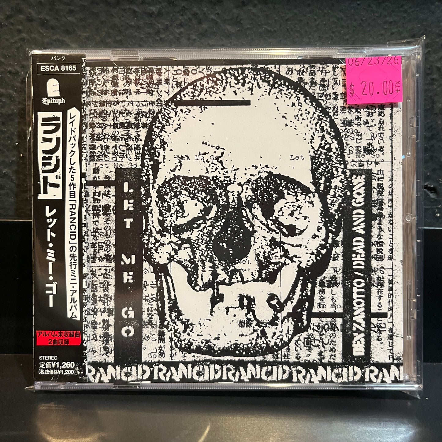 Used CD: Rancid "Let Me Go" CD Single (2000 Japanese Press)