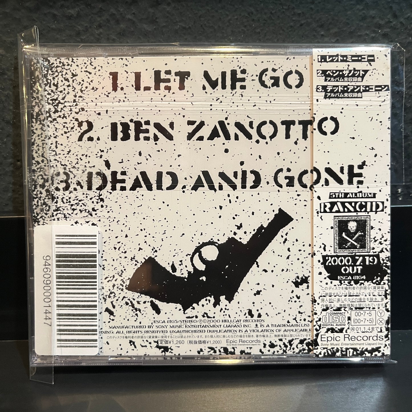 Used CD: Rancid "Let Me Go" CD Single (2000 Japanese Press)