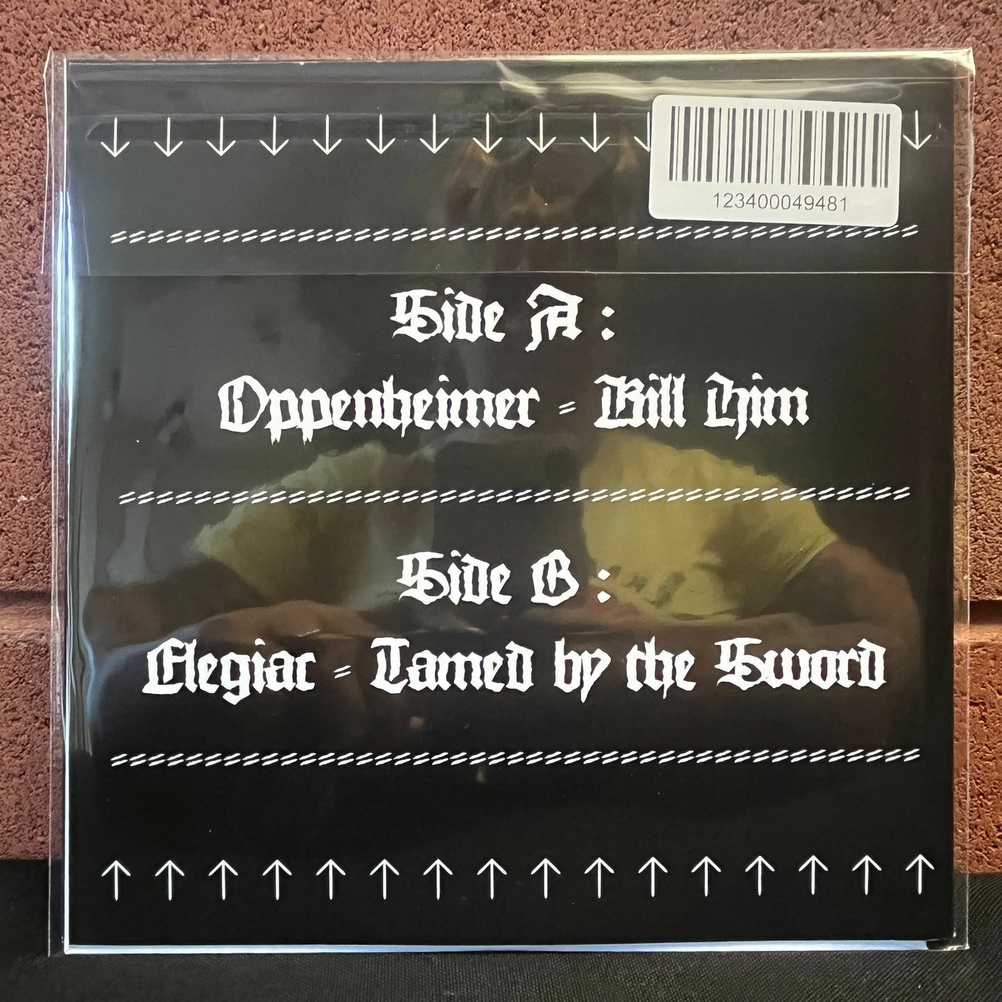 Used Vinyl: Oppenheimer / Elegiac "Black Western Darkness" 7" Lathe Cut (Numbered)