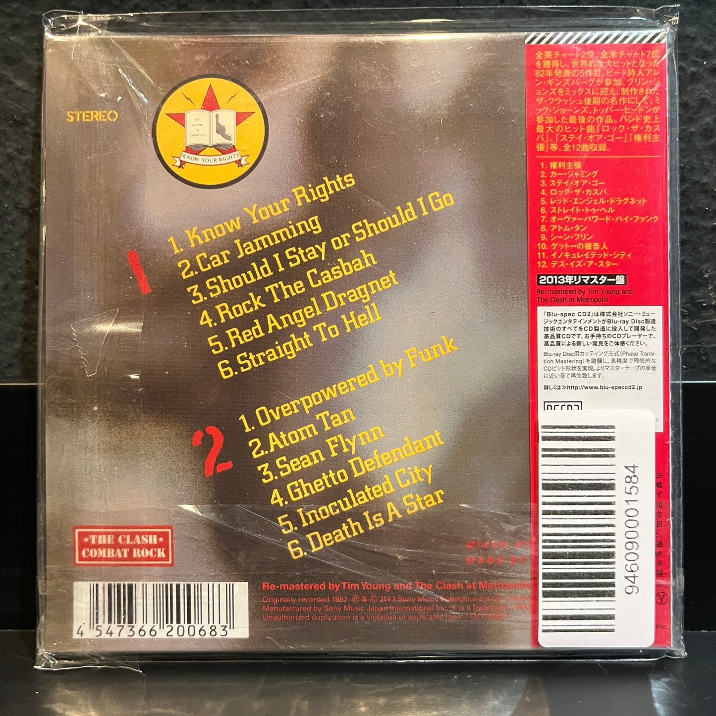 Used CD: The Clash "Combat Rock" CD (2013 Japanese Mini Album Replica in Shrink w/ Hype!)