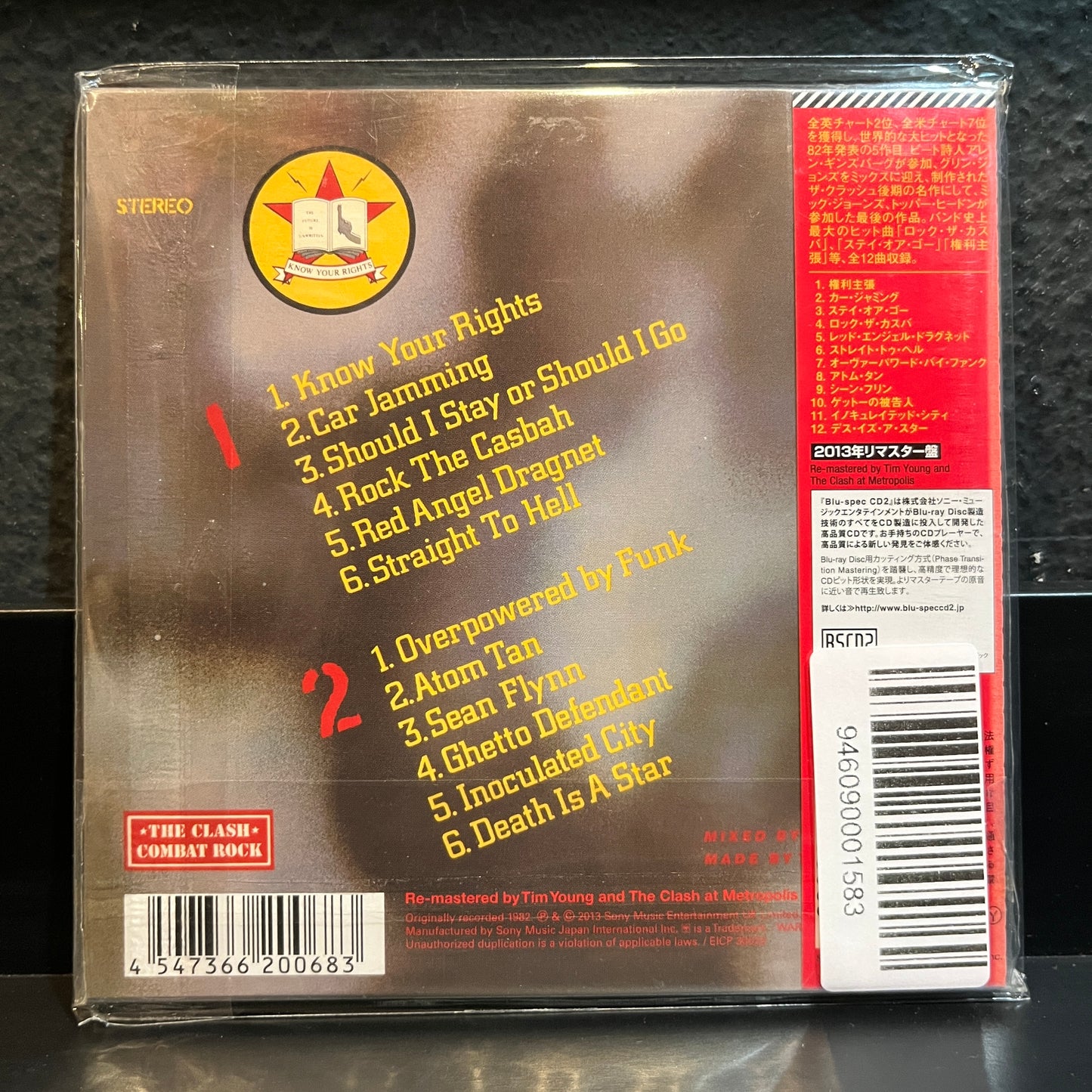 Used CD: The Clash "Combat Rock" CD (2013 Japanese Mini Album Replica in Shrink w/ Hype!)