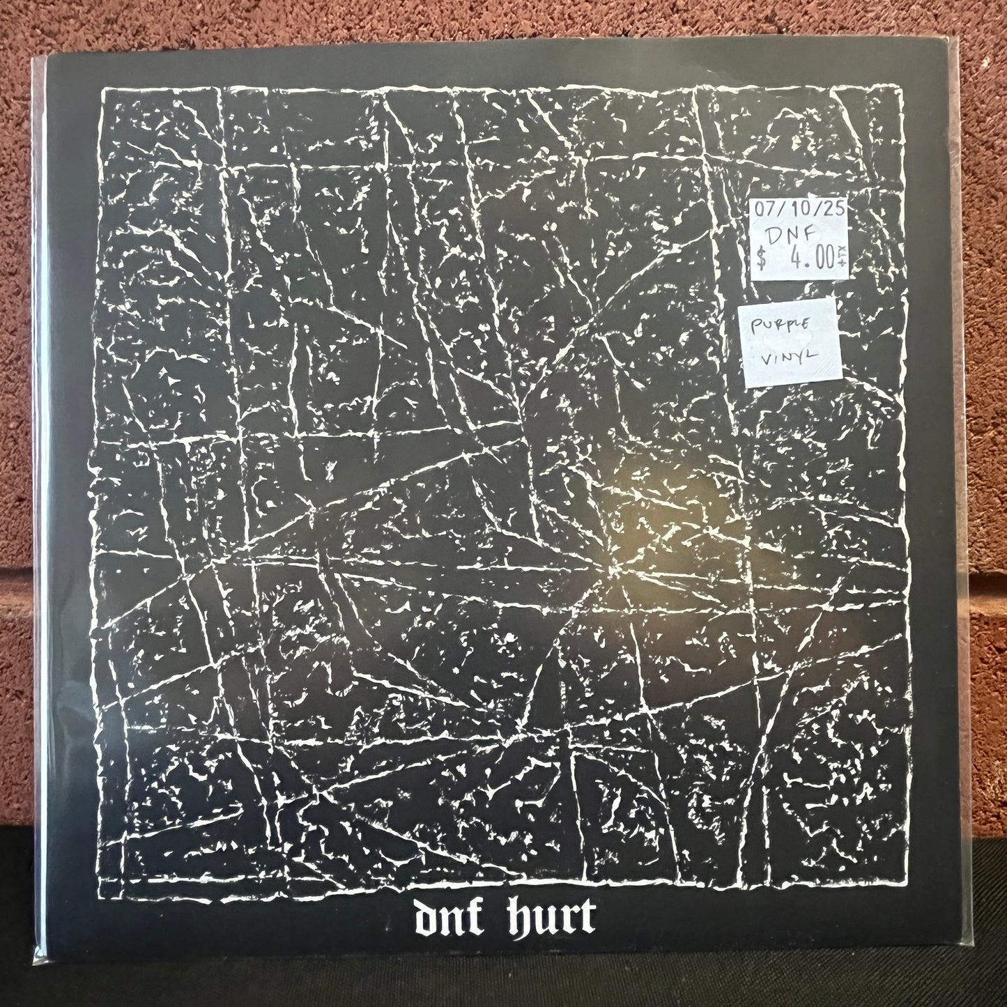 Used Vinyl: DNF "Hurt" 7" (Purple vinyl)