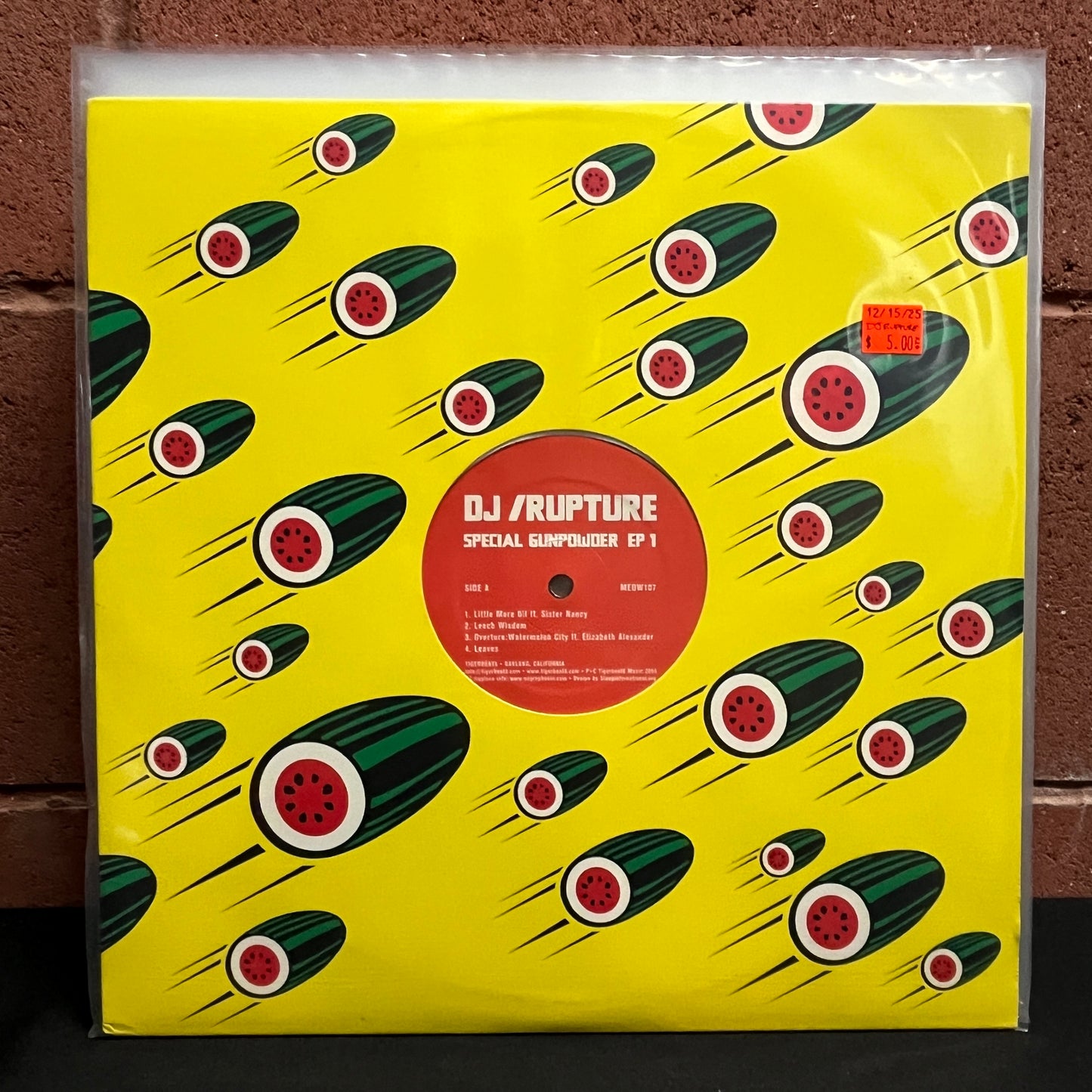 Used Vinyl: DJ Rupture "Special Gunpowder EP 1" 12" EP