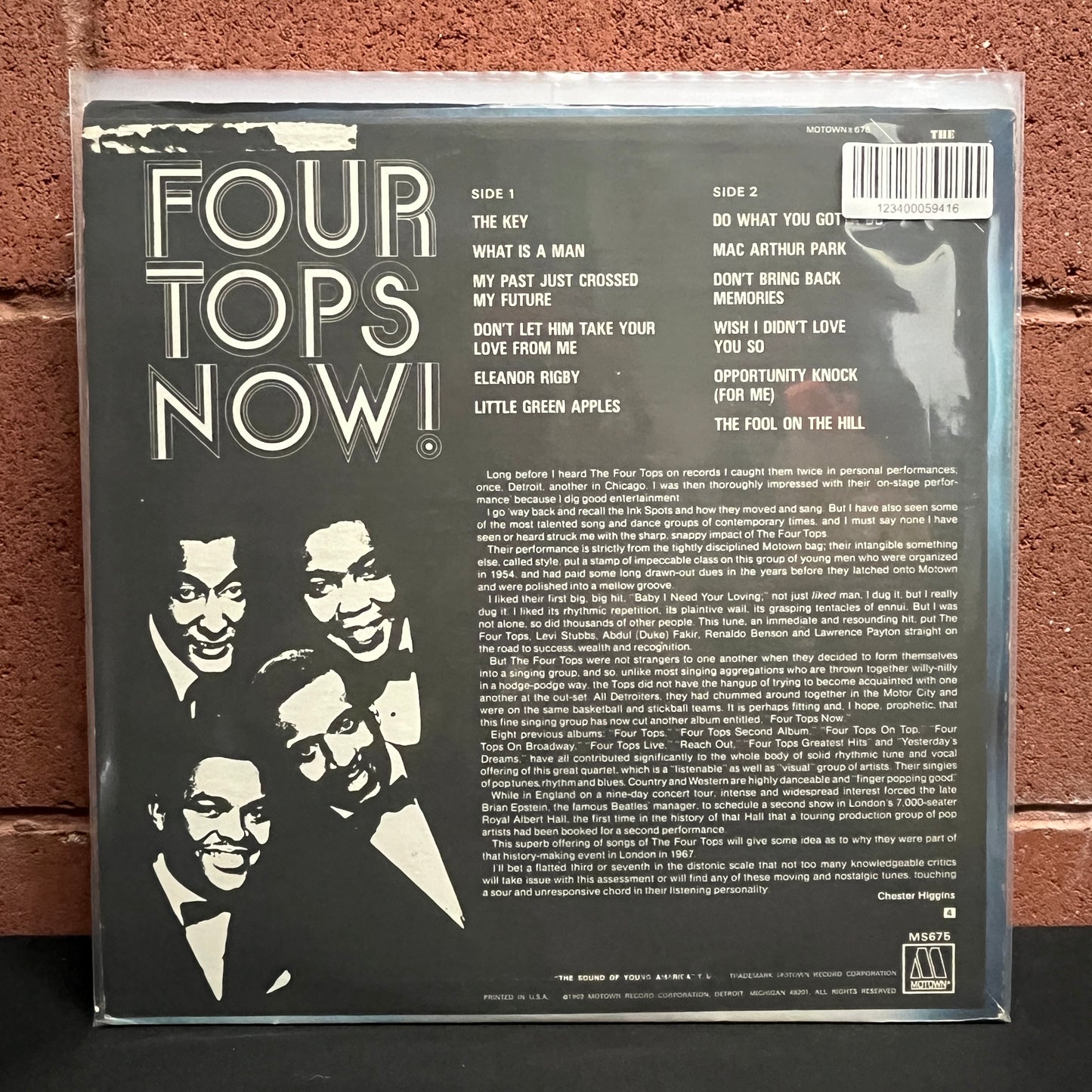 Used Vinyl: Four Tops "Now! (1969 Promo Press)
