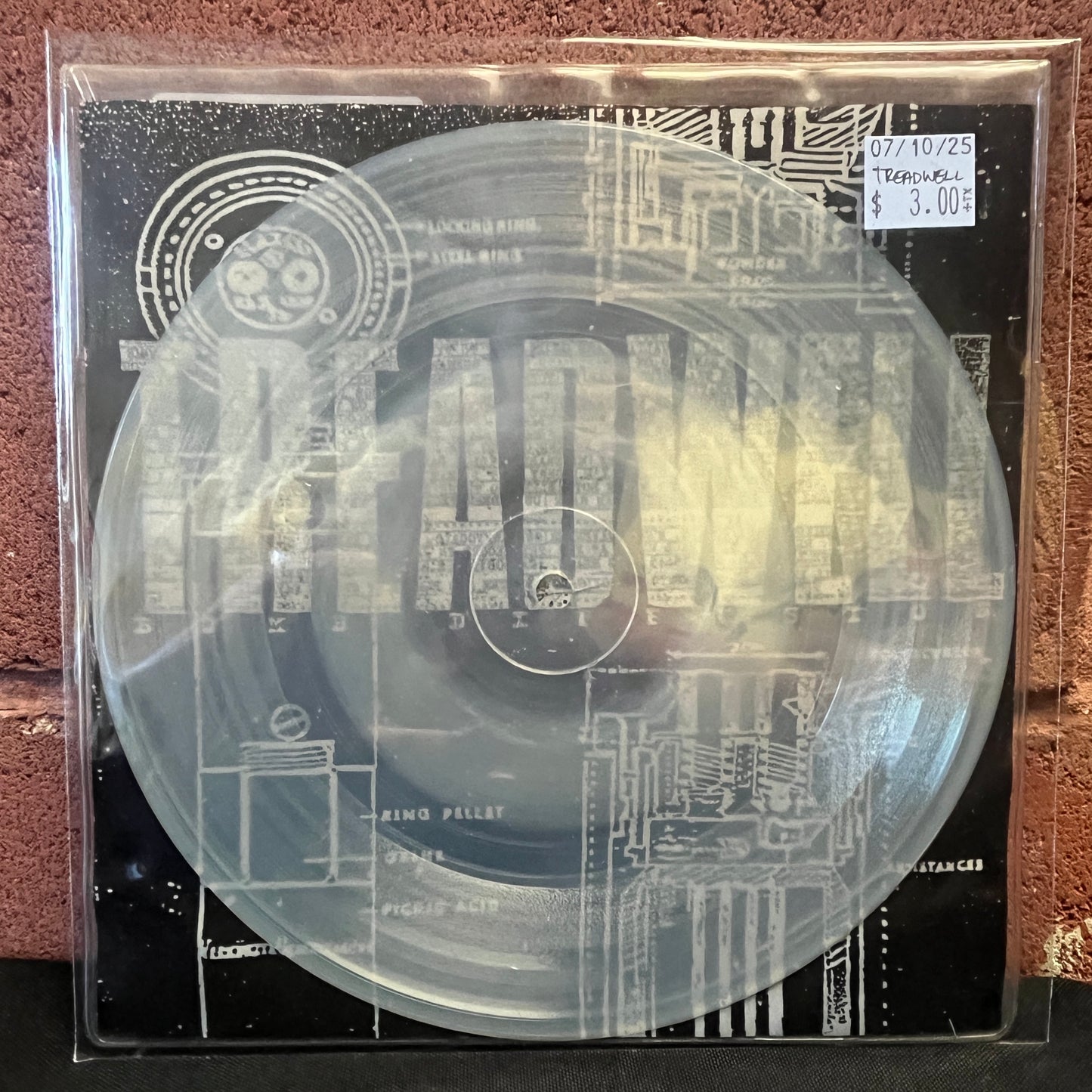 Used Vinyl: Treadwell "Bomb Diffusion" 7" (clear vinyl)
