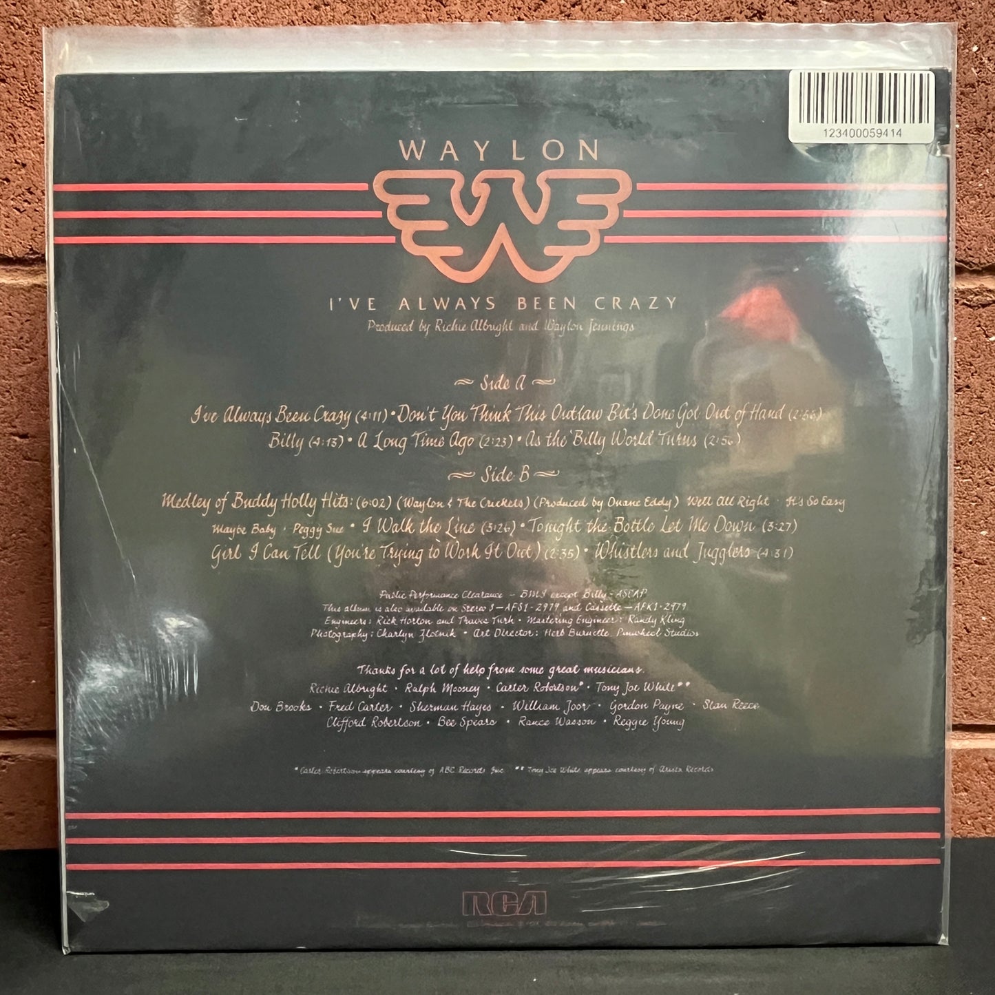 Used Vinyl: Waylon Jennings "I've Always Been Crazy" LP