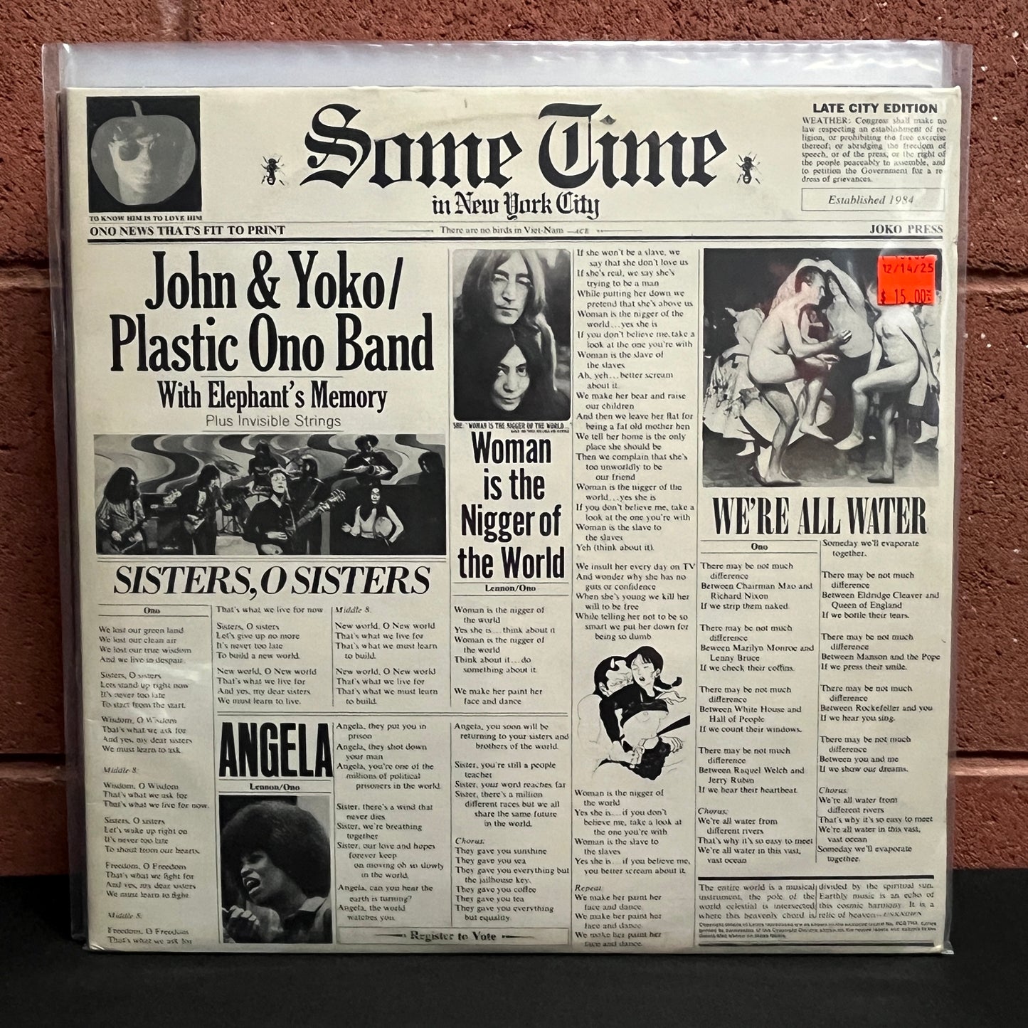 Used Vinyl: John Lennon & Yoko Ono / Plastic Ono Band "Sometime In New York City" 2xLP (1988 Press)