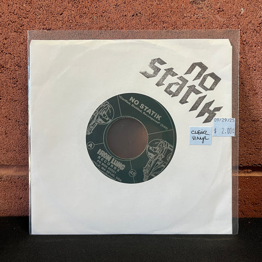 Used Vinyl: No Statik ‎"Clarified, Distilled, Recomposed/We All Die In The End" 7" (Clear Vinyl) (Copy)