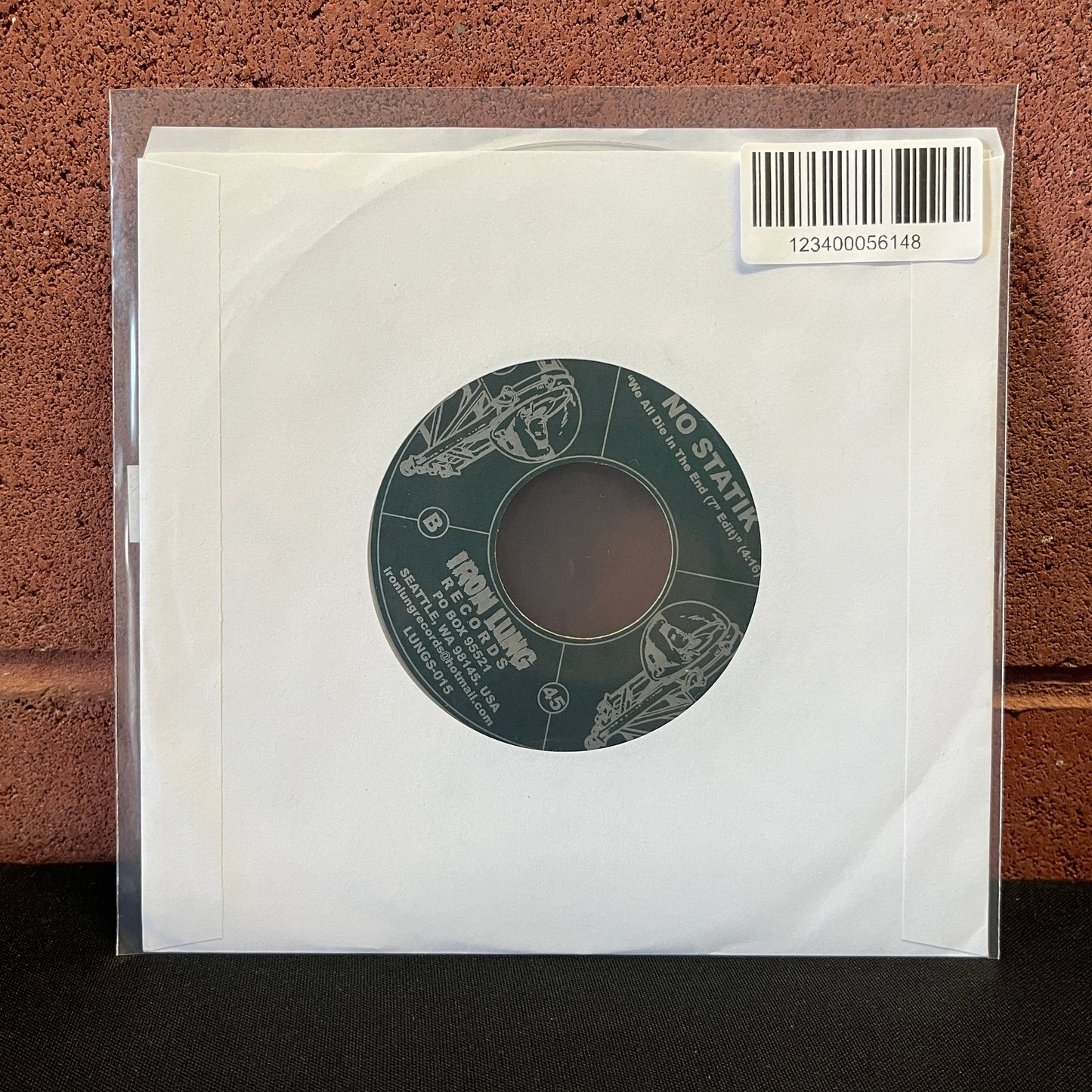 Used Vinyl: No Statik ‎"Clarified, Distilled, Recomposed/We All Die In The End" 7" (Clear Vinyl) (Copy)