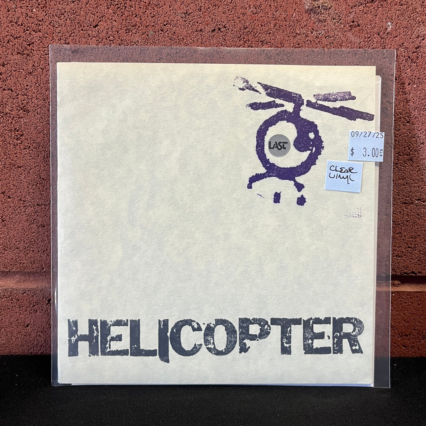 Used Vinyl: Helicopter "S/T" 7" (Clear Vinyl)