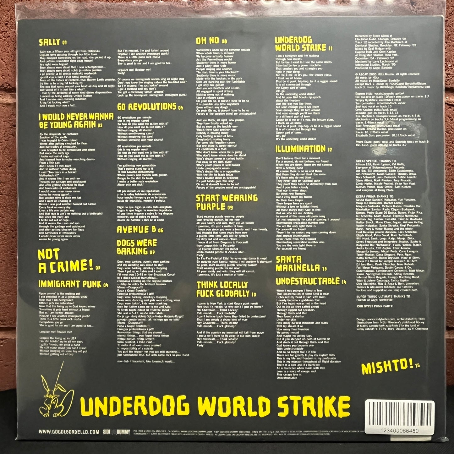 Used Vinyl: Gogol Bordello "Gypsy Punks (Underdog World Strike)" 2xLP