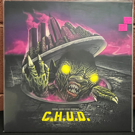 Used Vinyl: Martin Cooper & David A. Hughes "C.H.U.D. (Original Motion Picture Soundtrack)" LP (2015 Press - Yellow & Green Toxic Waste Puddle Vinyl)