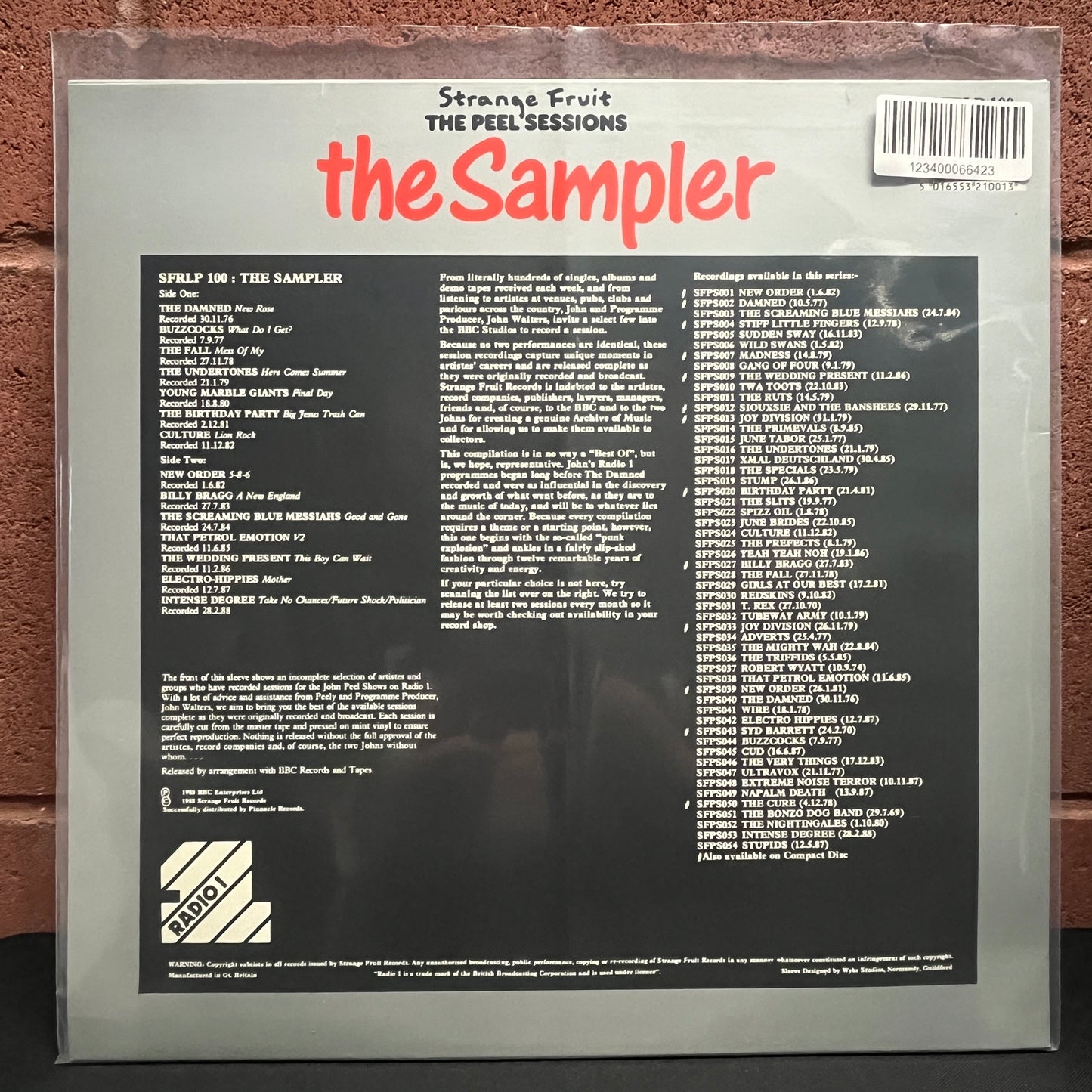 Used Vinyl: V/A "The Peel Sessions: The Sampler" LP (1988 Press)
