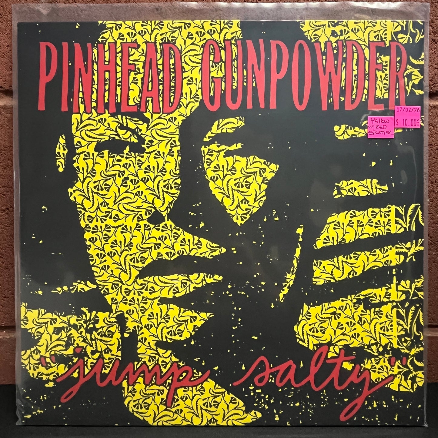 Used Vinyl: Pinhead Gunpowder ‎"Jump Salty" LP (2021 Press - Yellow w/Red Splatter Vinyl)