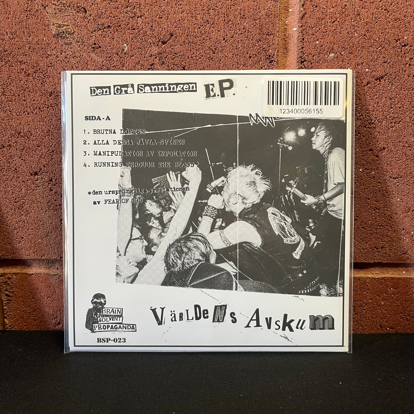 Used Vinyl: Ferocious X ‎"Den Grå Sanningen E.P." 7"