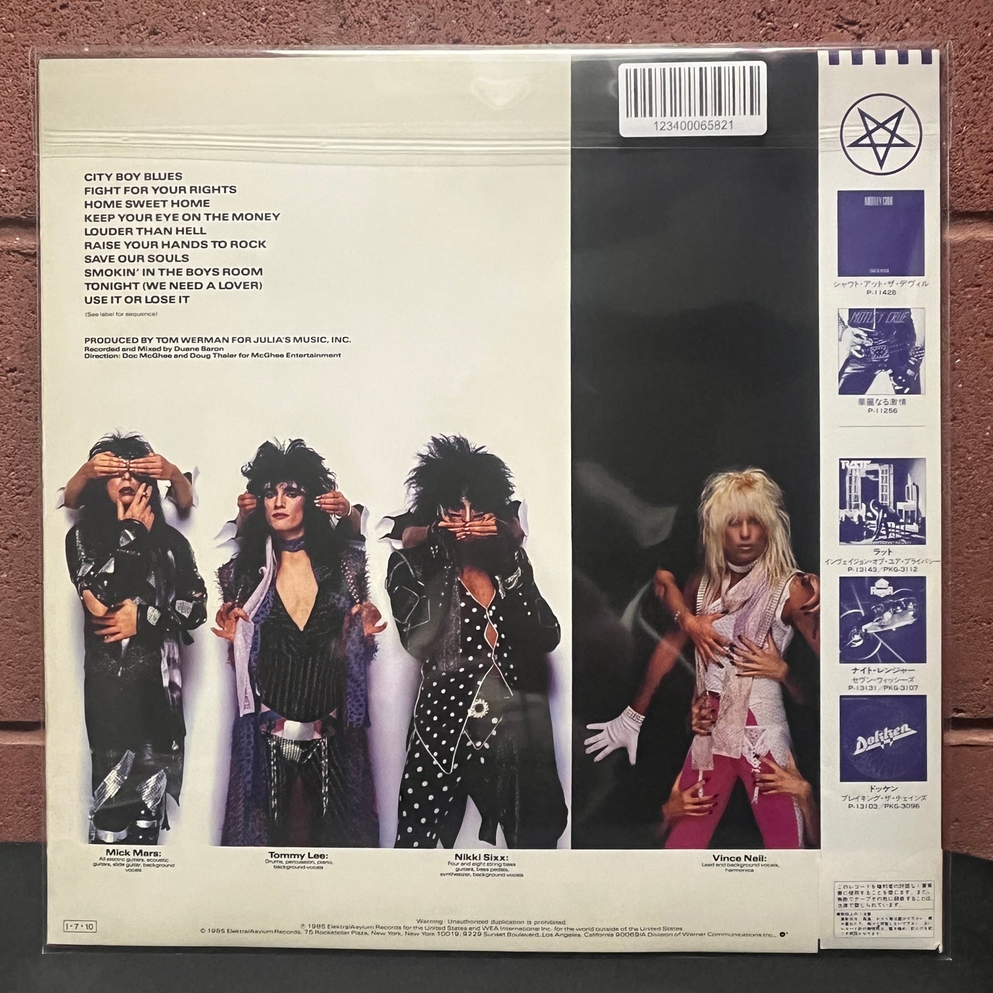 Used Vinyl: Motley Crue "Theatre Of Pain" LP (1985 Japanese Issue)