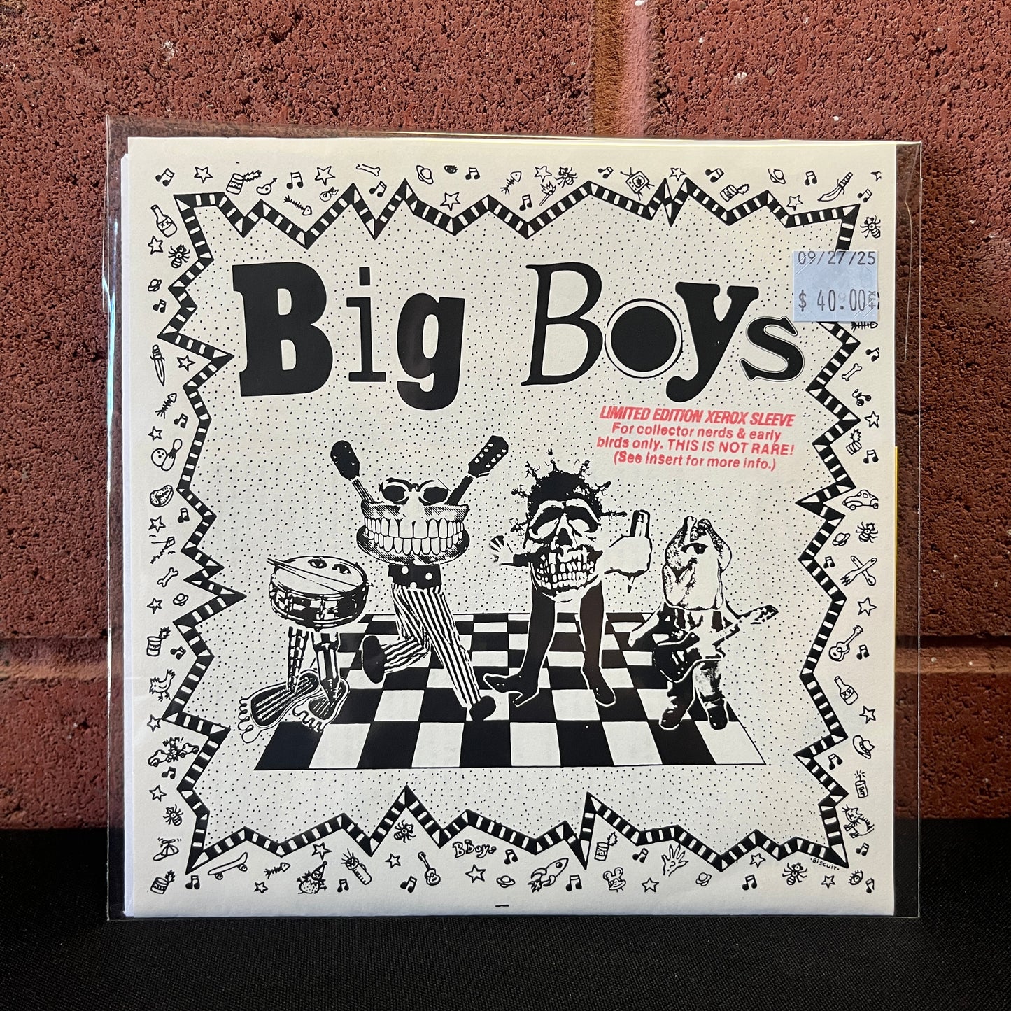 Used Vinyl: Big Boys "Frat Cars" 7" (1991 Reissue - Stamped Sleeve)