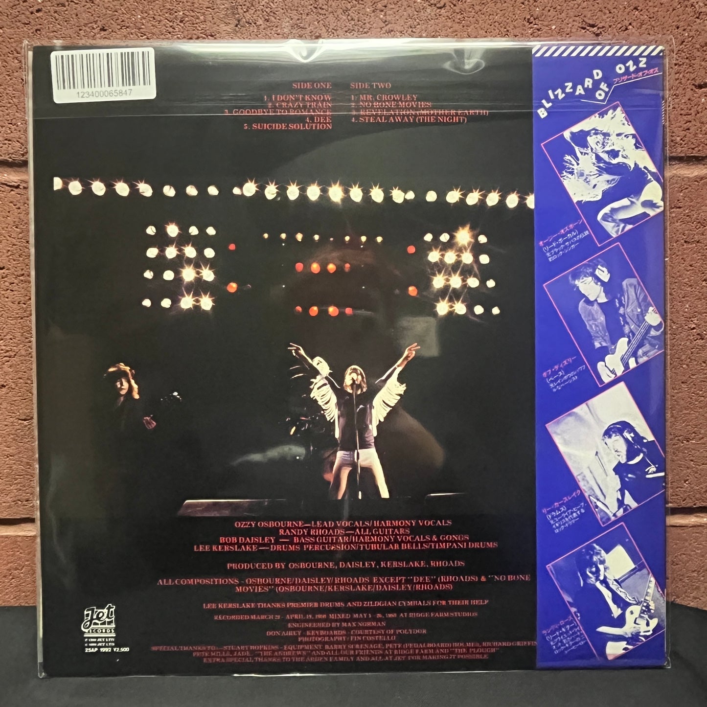Used Vinyl: Ozzy Osbourne "Blizzard Of Ozz" LP (1980 Japanese Issue)