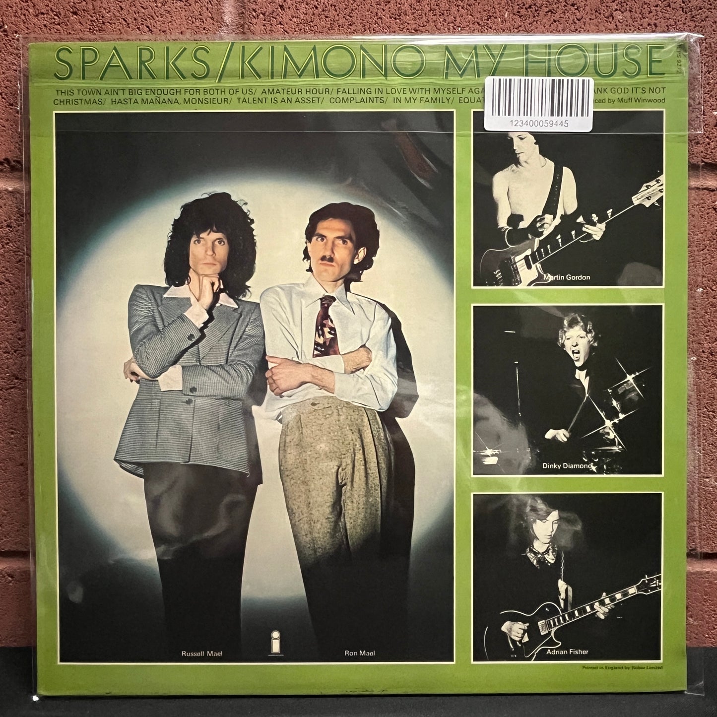Used Vinyl: Sparks "Kimono My House" LP (70's UK Press Orange Label)