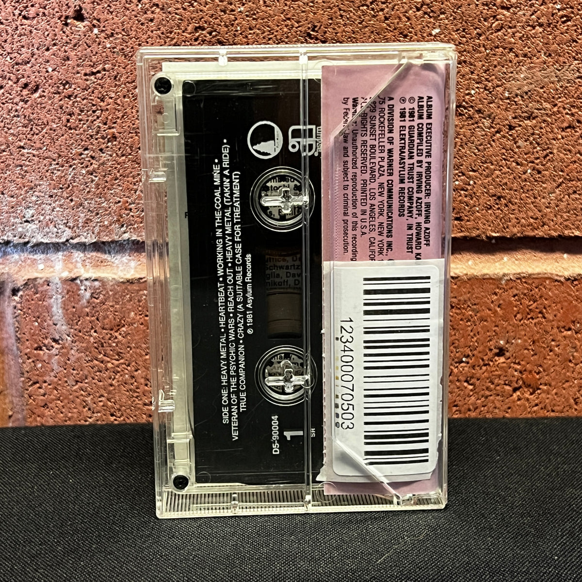 Used Cassette: V/A - "Heavy Metal (Music From The Motion Picture)" Tape