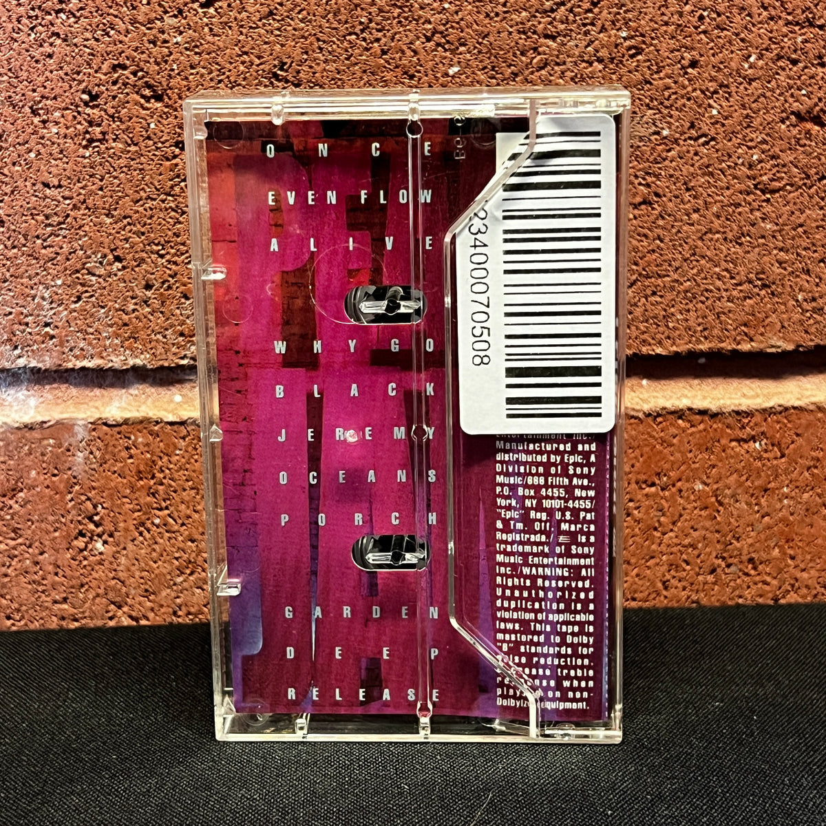 Used Cassette: Pearl Jam "Ten" Tape