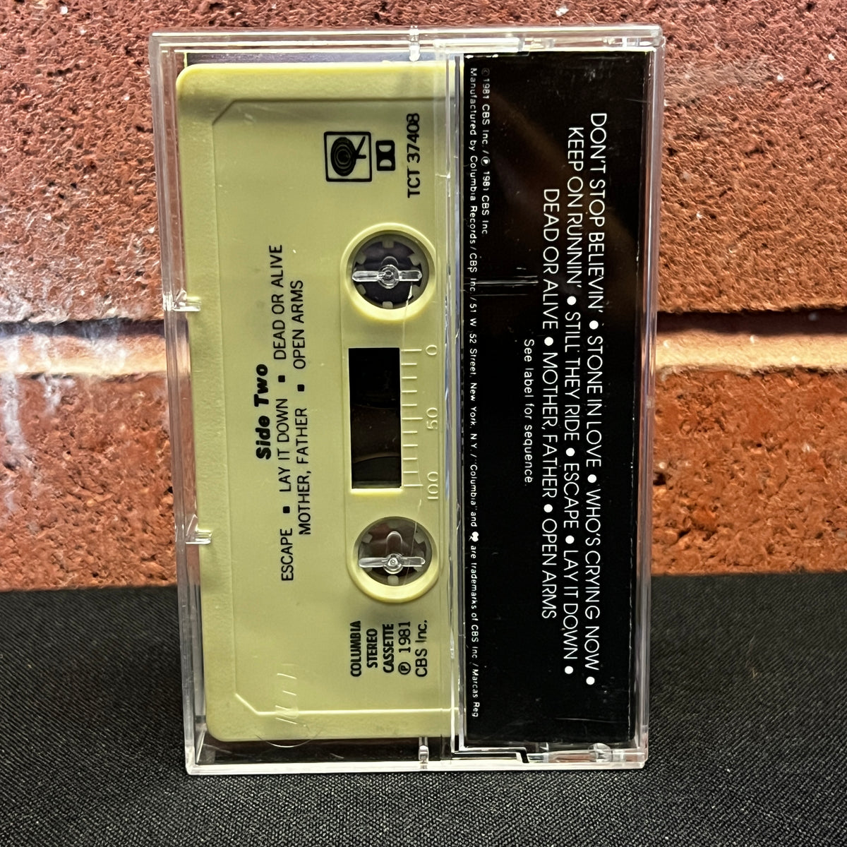 Used Cassette: Journey "Escape" Tape