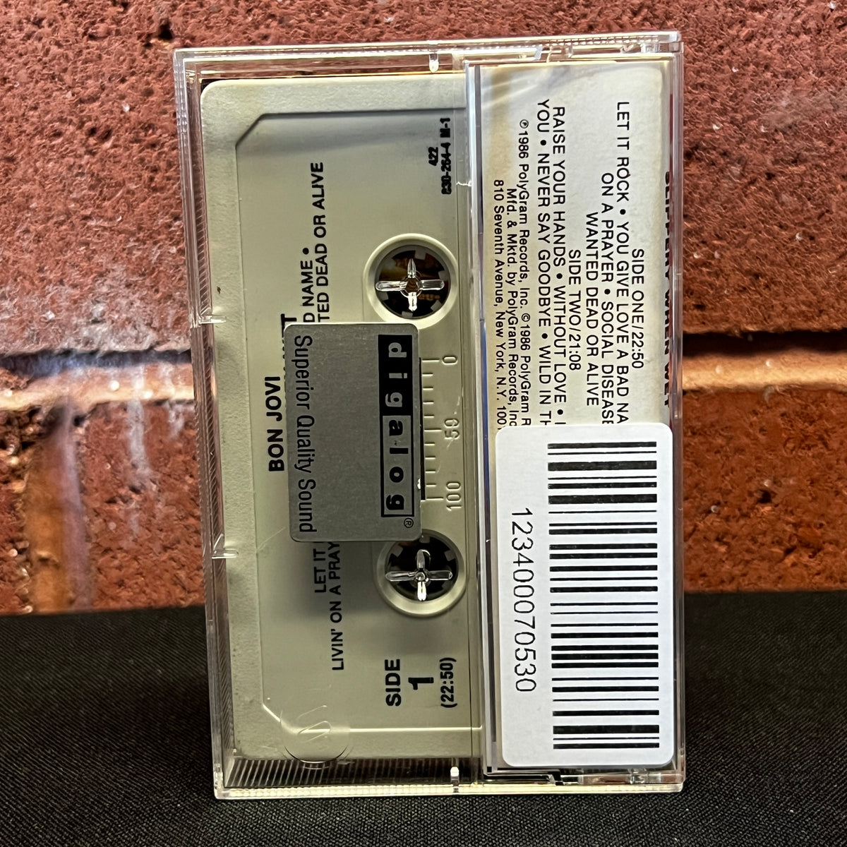 Used Cassette: Bon Jovi "Slippery When Wet" Tape
