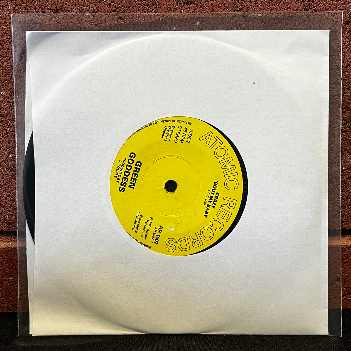 Used Vinyl: Green Goddess "Fire Fighter" 7" (1977 UK Press)