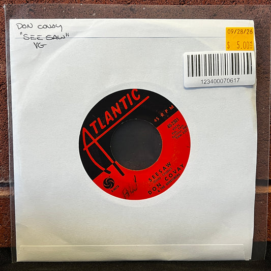 Used Vinyl: Don Covay & The Goodtimers "Seesaw" 7" (1965 Press)