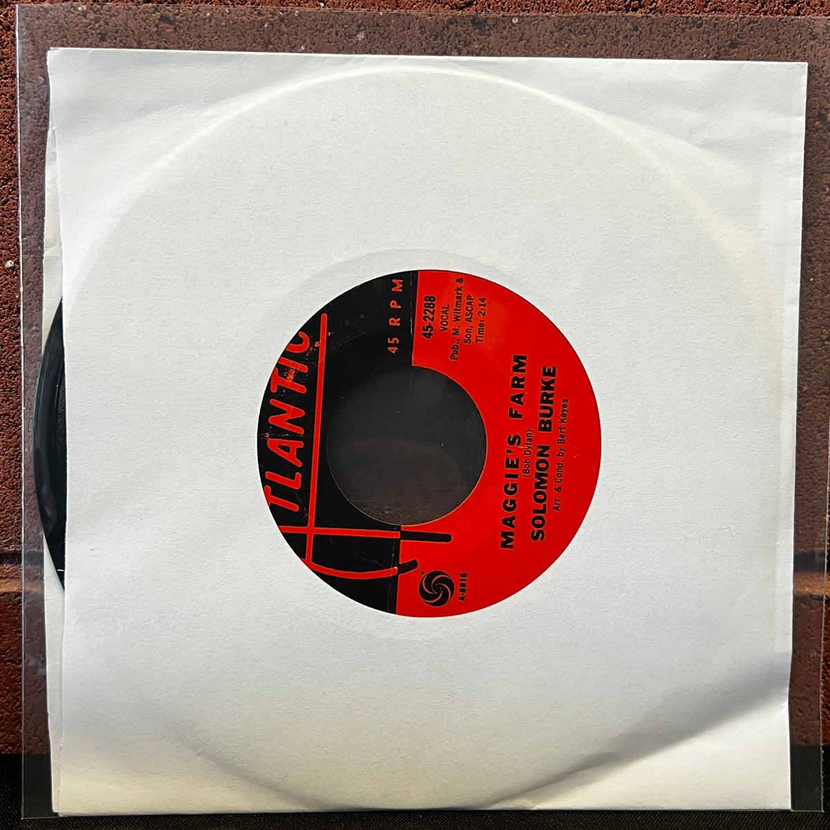 Used Vinyl: Solomon Burke "Tonight's The Night / Maggie's Farm" 7" (1965 Press)