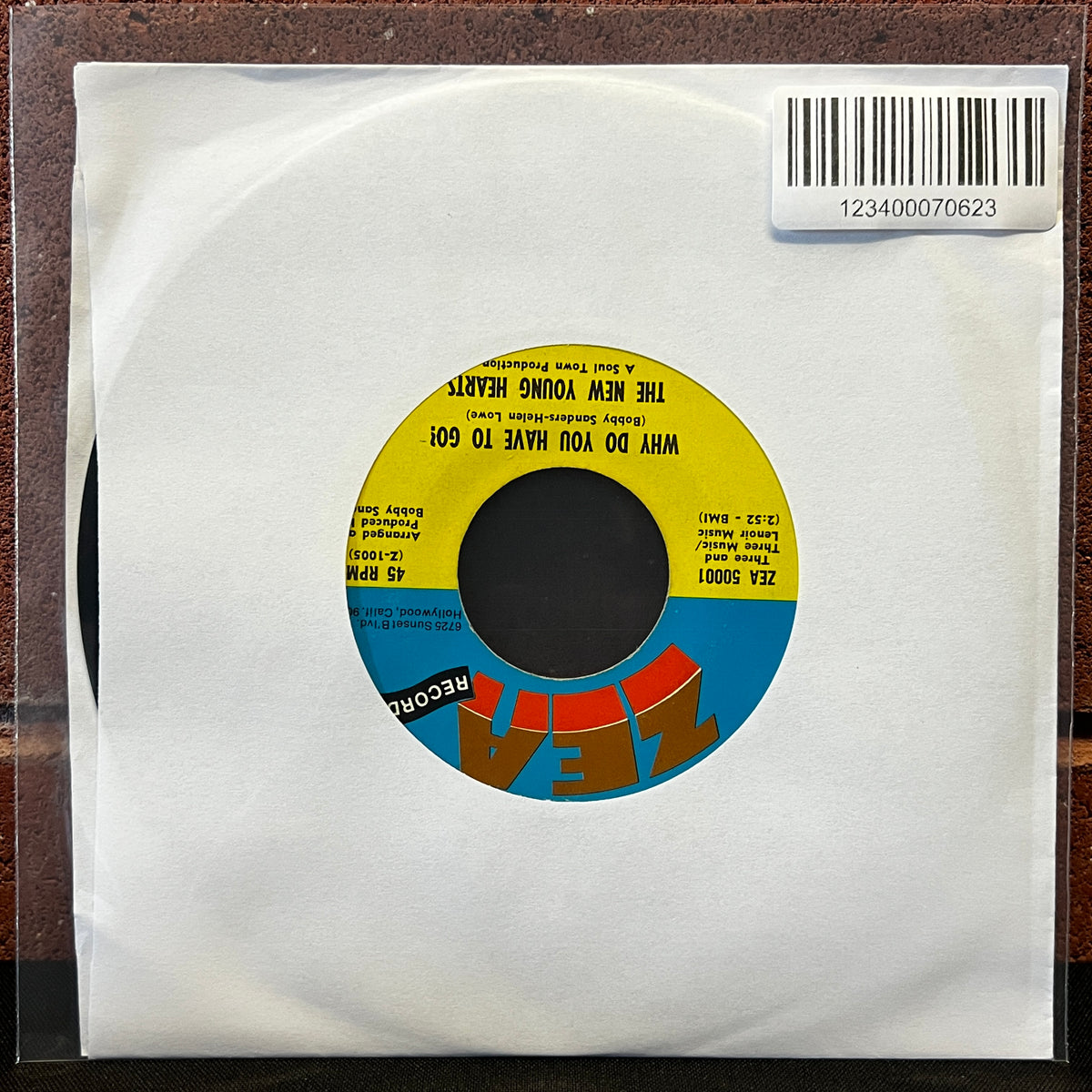 Used Vinyl: The New Young Hearts "The Young Hearts Get Lonely Too" 7"
