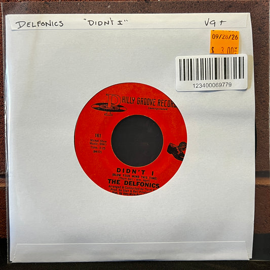 Used Vinyl: Delfonics "Didn't I (Blow Your Mind This Time)" 7" (Styrene pressing)