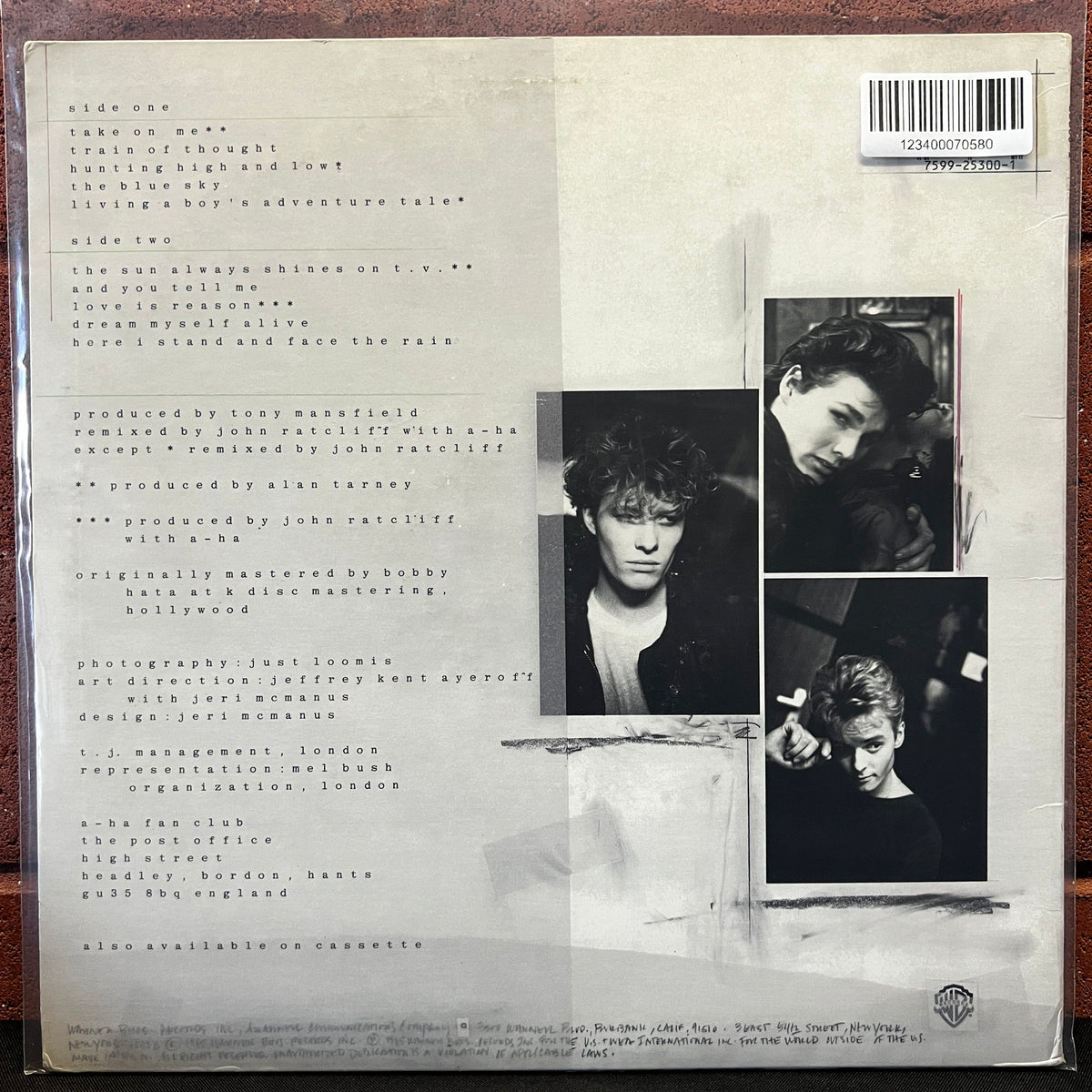 Used Vinyl: a-ha ‎"Hunting High And Low" LP (1985 Press)