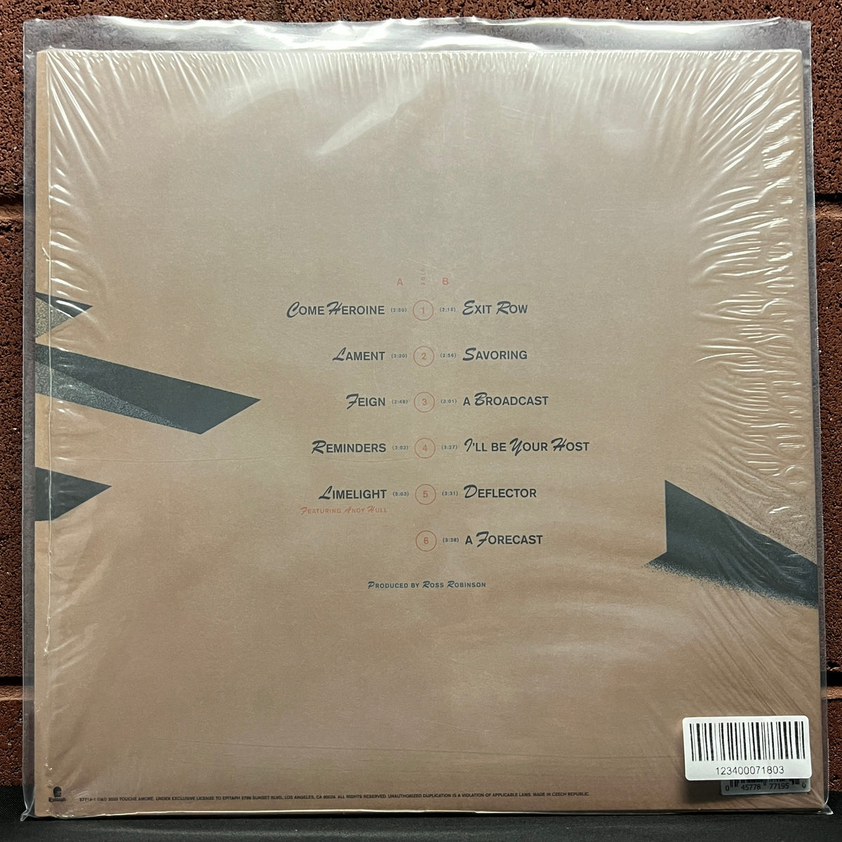 Used Vinyl: Touché Amoré ‎"Lament" LP (2022 Press - Aqua, Black & Gold Splatter Vinyl)