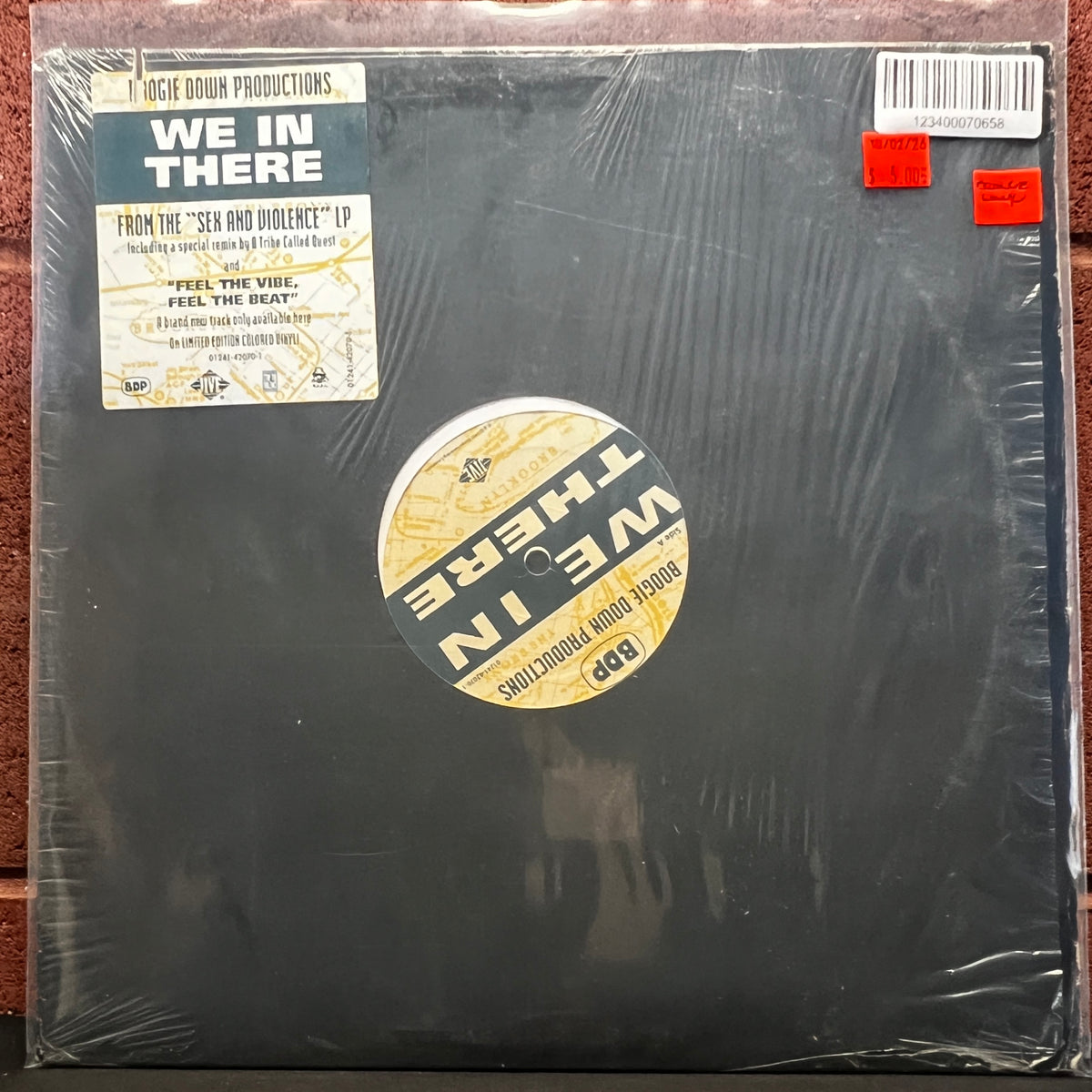 Used Vinyl: Boogie Down Productions "We In There" 12" (1992 Press - Orange Vinyl)