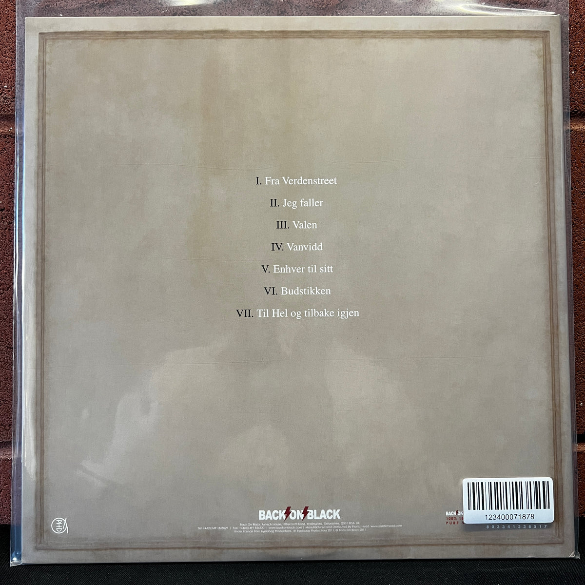 Used Vinyl: Burzum ‎"Fallen" LP (2011 UK Press)