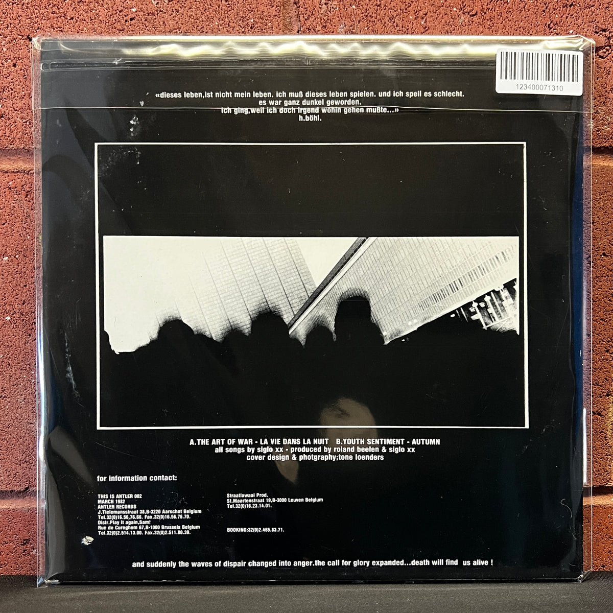 Used Vinyl: Siglo XX ‎"The Art Of War" 12"