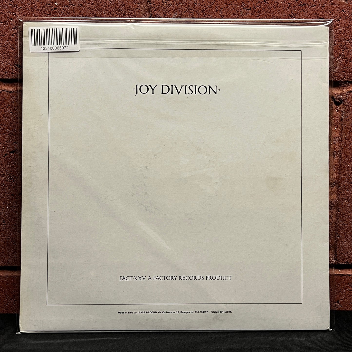 Used Vinyl: Joy Division "Closer" LP (80's Italian Issue)