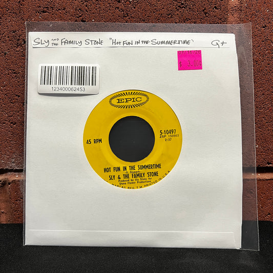 Used Vinyl: Sly and the Family Stone "Hot Fun in the Summertime" 7"