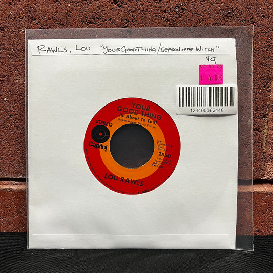 Used Vinyl: Lou Rawls "Your Good Thing / Season of the Witch" 7"
