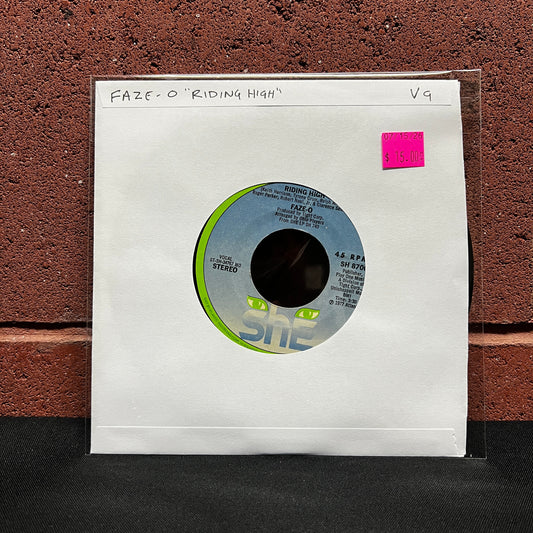 Used Vinyl: Faze-O "Riding High / True Love" 7"