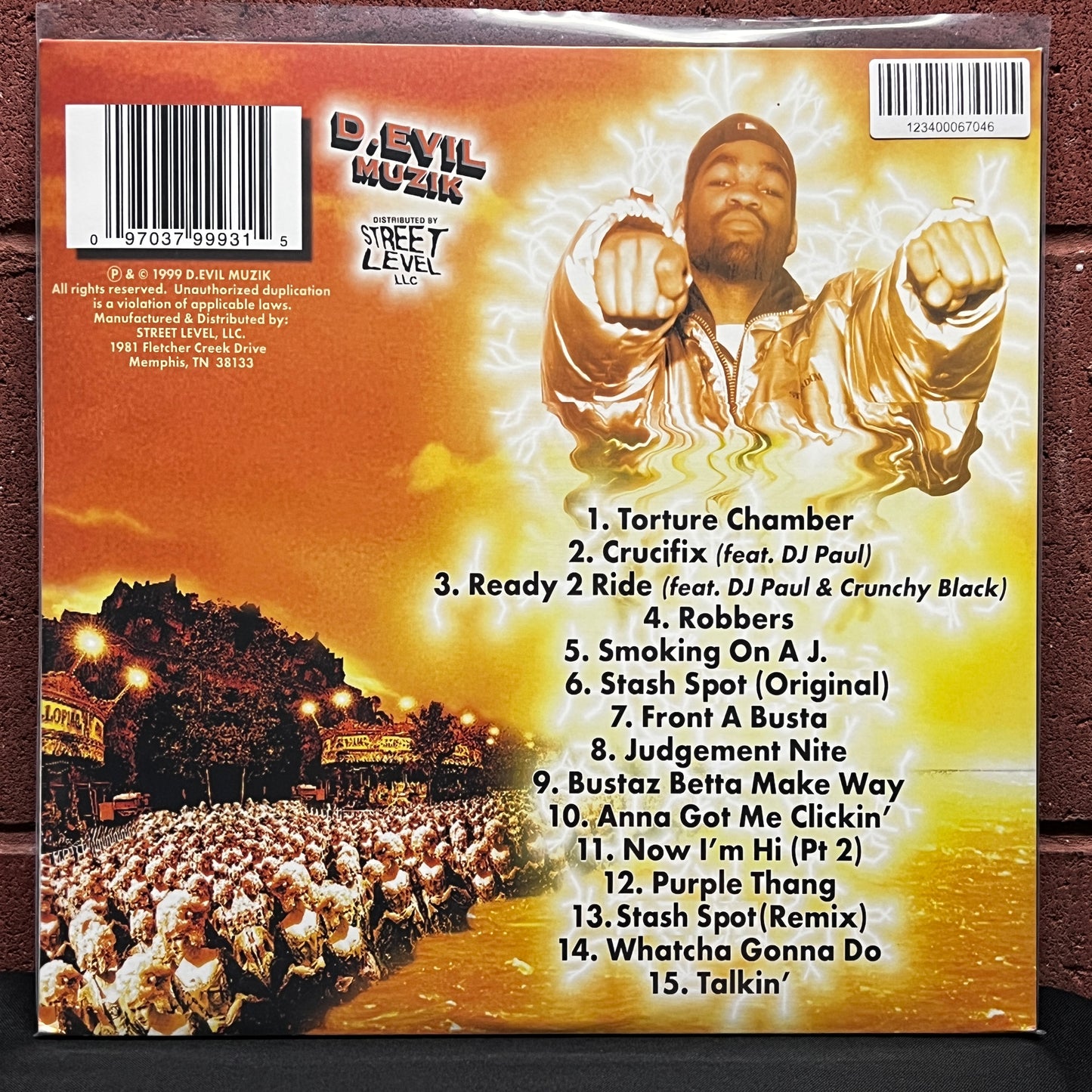 Used Vinyl: Koopsta Knicca "Triple Six Mafia Presents… Da Devil's Playground: Underground Solo" 2xLP (2021 Press - Yellow & Green Vinyl)