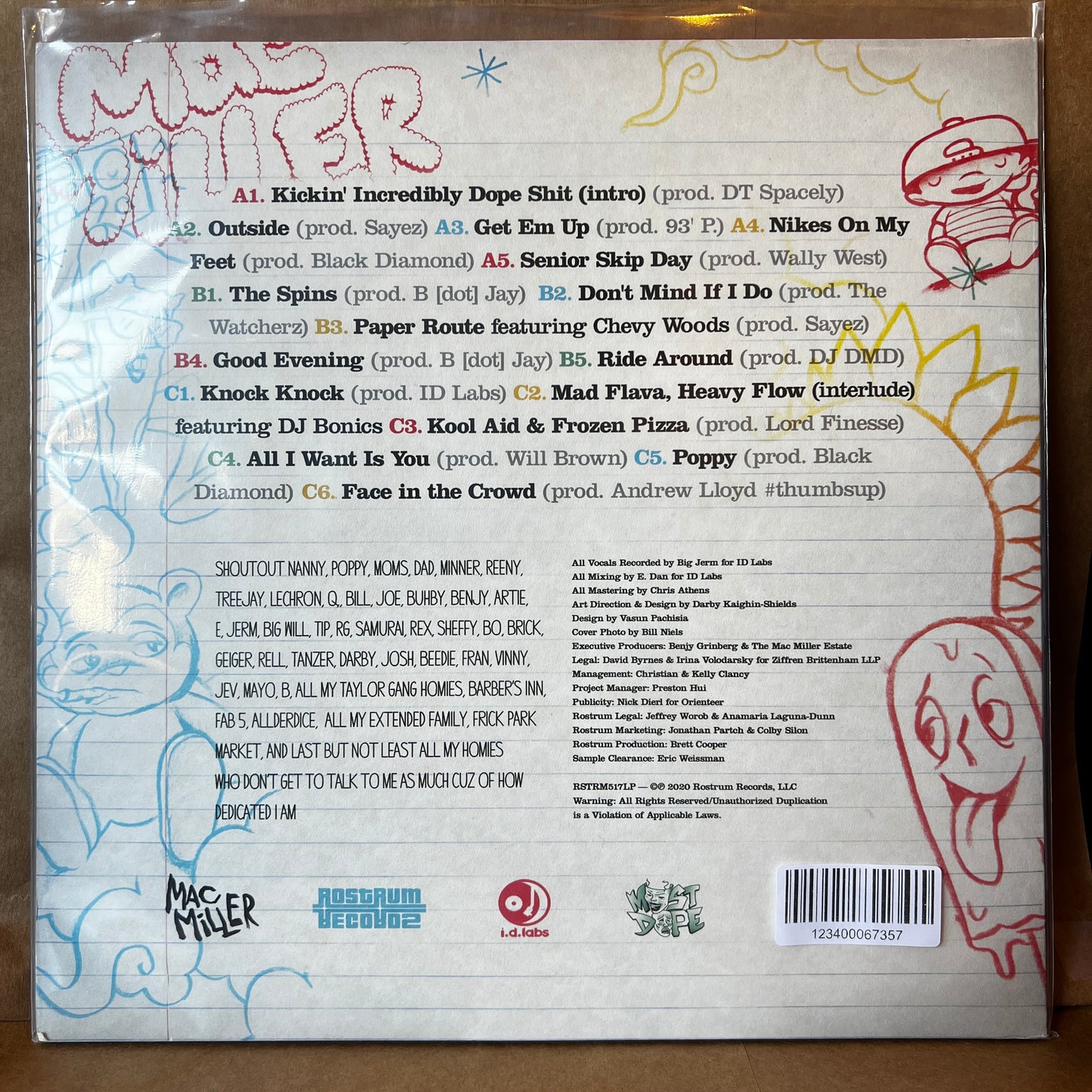 Used Vinyl: Mac Miller "K.I.D.S. (Kickin Incredibly Dope Shit)" 2xLP (2020 Press)