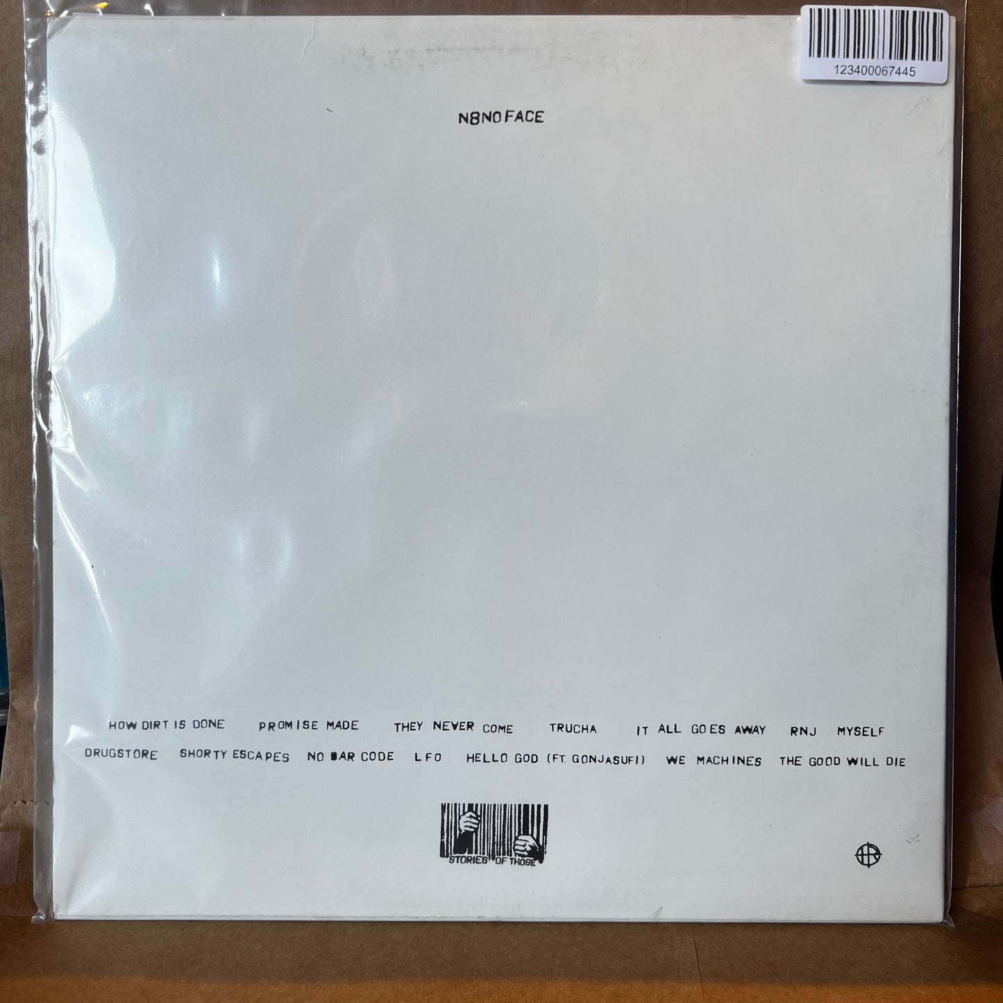 Used Vinyl: N8NoFace ‎"Stories Of Those" LP (2017 Press - Red & White Marble Vinyl)