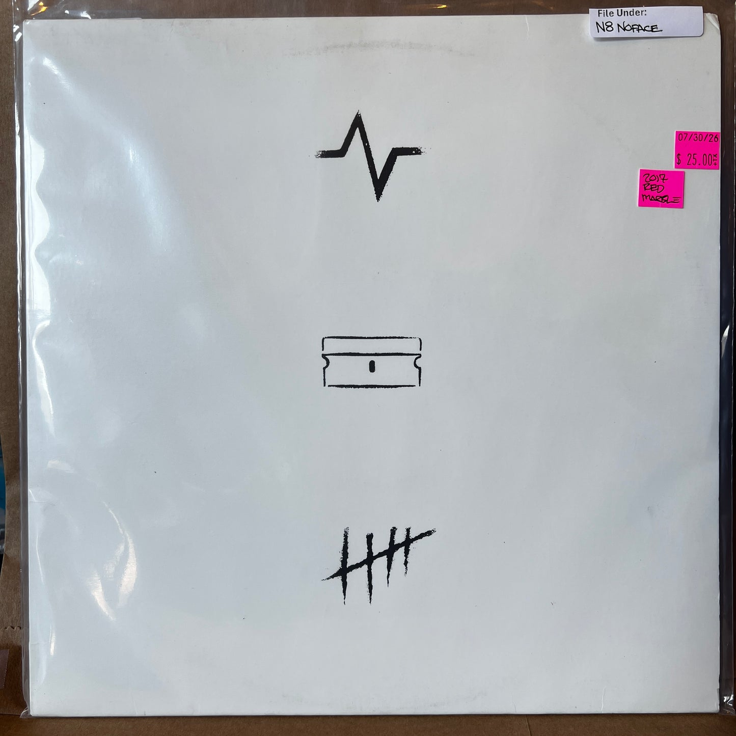 Used Vinyl: N8NoFace ‎"Stories Of Those" LP (2017 Press - Red & White Marble Vinyl)