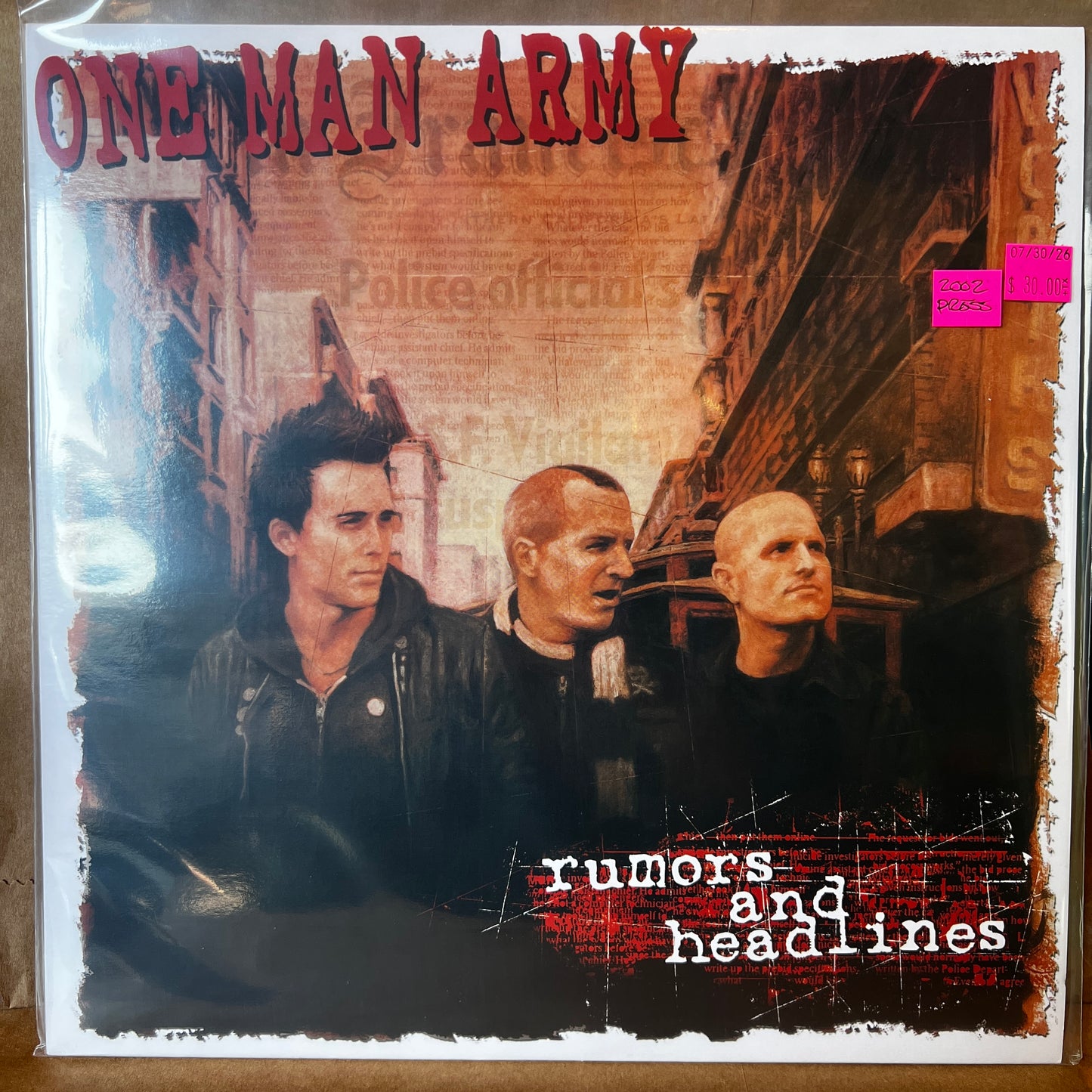 Used Vinyl: One Man Army "Rumors And Headlines" LP (2002 Press)