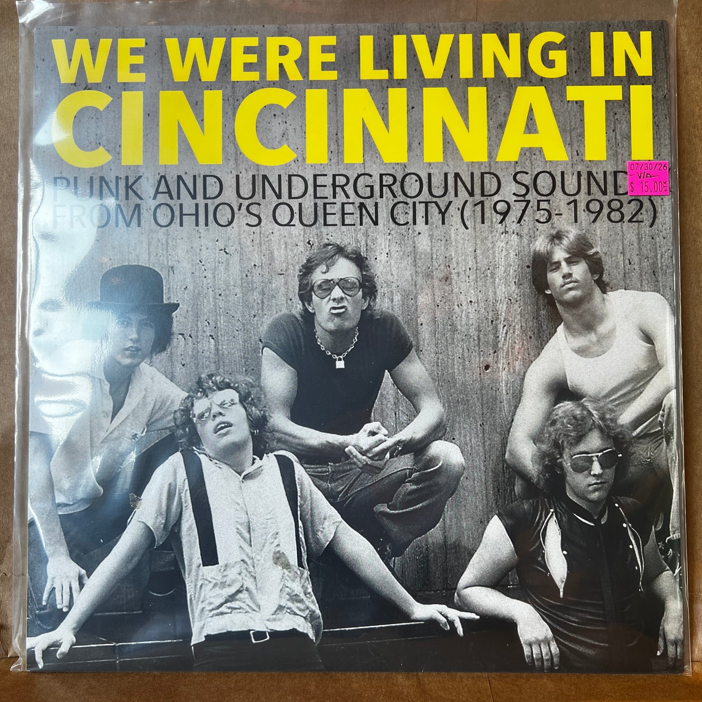 Used Vinyl: V/A - "We're Living In Cincinnati: Punk & Underground Sound From Ohio's Queen City (`1975-1982)" LP